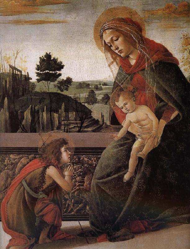 Sandro Botticelli Our Lady of John son and salute France oil painting art